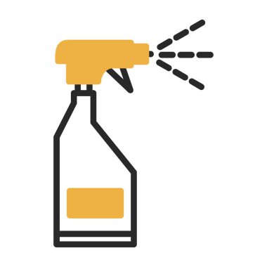 sprey şişe kutsal kişilerin resmi, vektör çizim