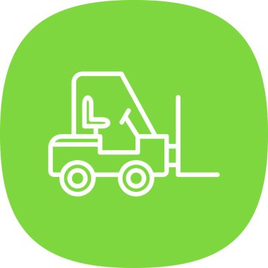 vector illustration of Forklift icon 