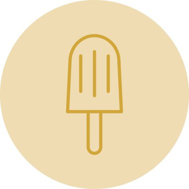 dondurma ikonu vektör illüstrasyonu