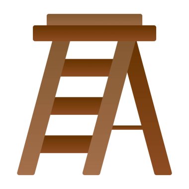 merdiven simgesi, vektör illüstrasyonu basit tasarım