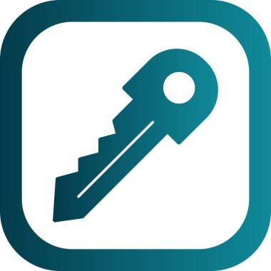 Anahtar. Web simgesi basit illüstrasyon