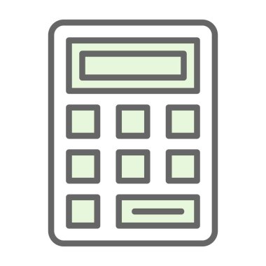 Basit Hesaplayıcı Simgesi, vektör illüstrasyonu