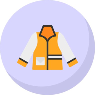 Ceket. Web simgesi basit illüstrasyon