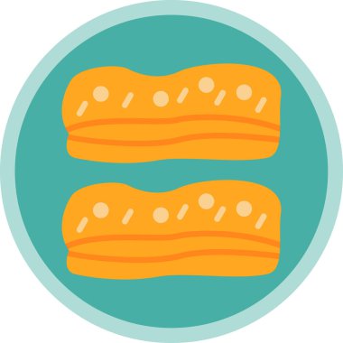 Fırın fırın simgesi düz stil