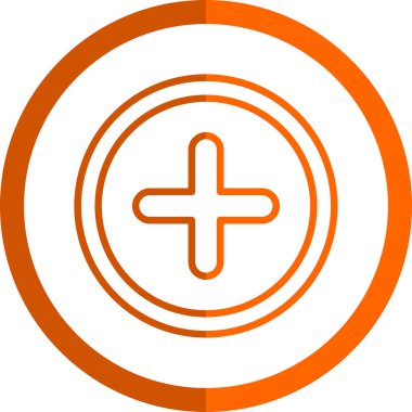 Artı işaret simgesi, vektör illüstrasyonu