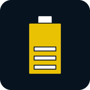 Pil simgesinin vektör illüstrasyonu