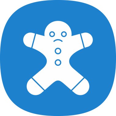 Zencefilli adam grafik web simgesi basit illüstrasyon 