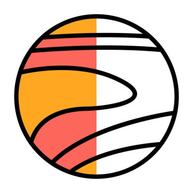 Voleybol ikonu. Web için voleybol vektör simgelerinin özet çizimi