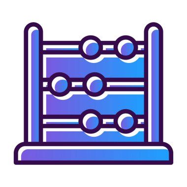 abacus web simgesi vektör illüstrasyonu