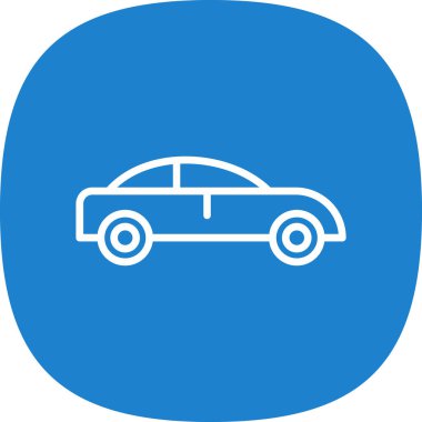 araba simgesi, vektör illüstrasyonu 