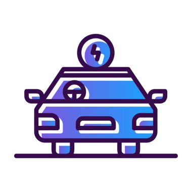 araba aracı renk ikonu vektör illüstrasyonu