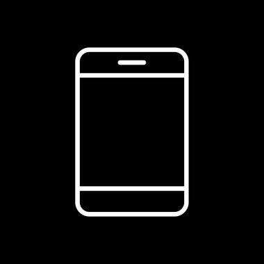 Akıllı telefon simgesinin vektör illüstrasyonu 