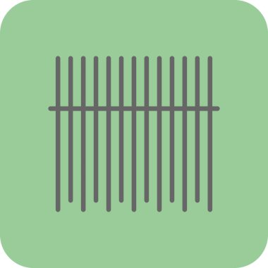 Barkod düz simgesinin vektör illüstrasyonu