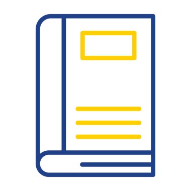 Kitap simgesinin vektör illüstrasyonu 