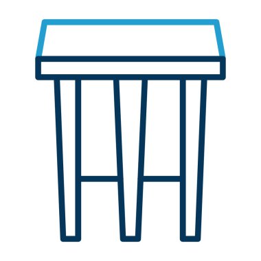 mobilya ikonu vektör illüstrasyonu