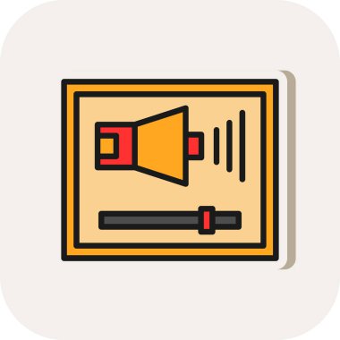 hoparlör vektör illüstrasyonu