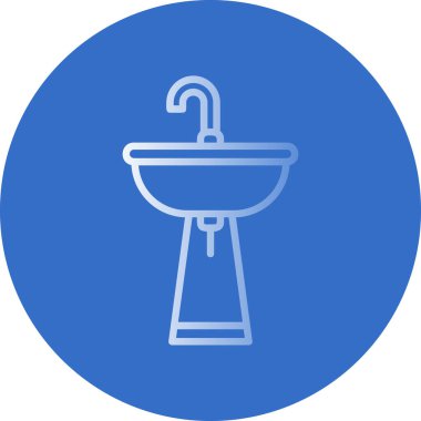 Banyo, küvet ikonu çizimi