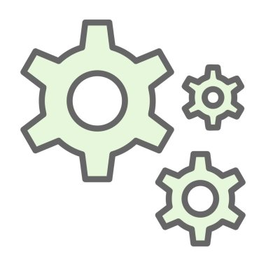 Gears'ı satırı vektör simgesi 