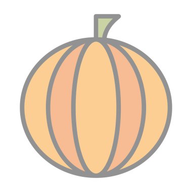 Bir balkabağının vektör çizimi.