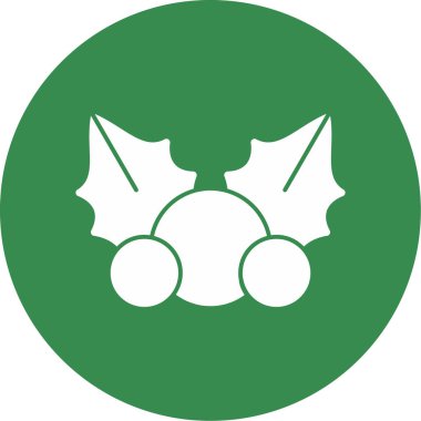 Cadılar Bayramı ikonu. Vektör biçimi düz semboller, yumuşak yuvarlak açılar, yeşil renk, beyaz arkaplan.