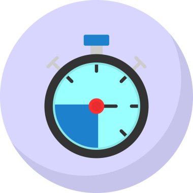 Kronometre simgesi web basit illüstrasyon