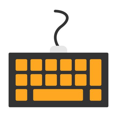 Bilgisayar klavyesi. Web basit tasarımı