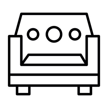 Kanepe. Web simgesi basit tasarım