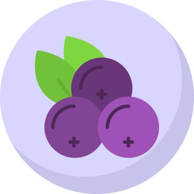 Frenk üzümü. Web simgesi basit illüstrasyon