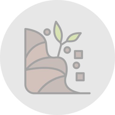 bitki simgesi vektör illüstrasyonu