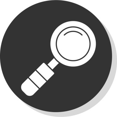 Büyütme cam simgesi vektör illüstrasyonu 