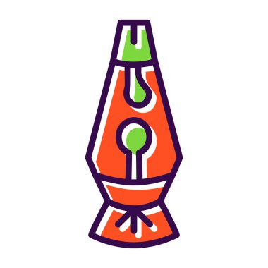 Lava lamp icon vector illustration