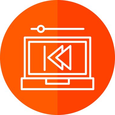 Geri dön, oku geri götür, sol vektör simgesi. Geriye, önceki düğme 