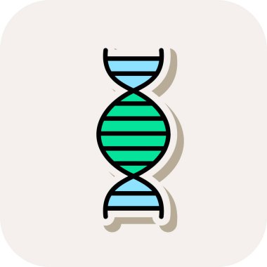 dna. Web simgesi basit illüstrasyon 