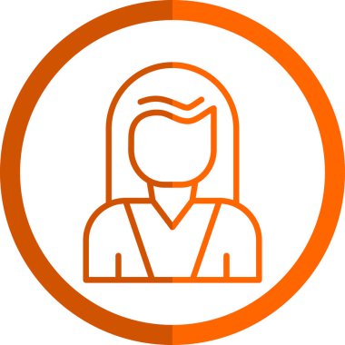 kadın avatar simgesi, vektör tasarımı 