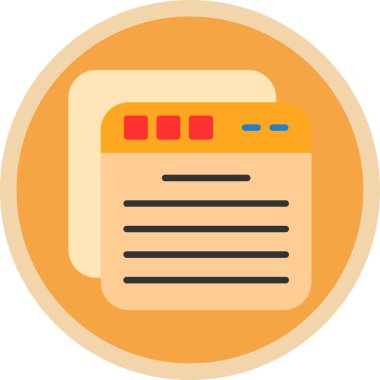 belge simgesi vektör illüstrasyonu