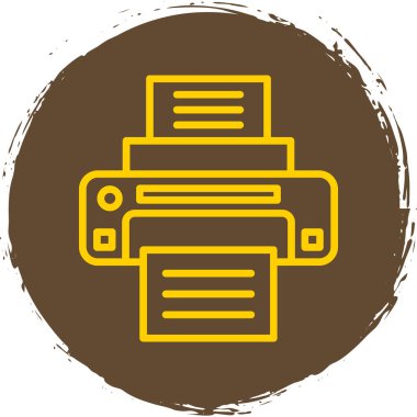  yazıcı web simgesi basit illüstrasyon