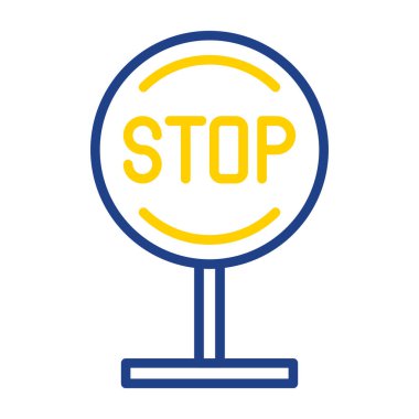 Kes şunu. Web simgesi basit illüstrasyon 