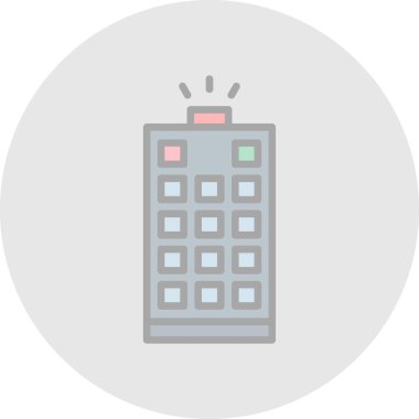 Modern yapı simgesinin vektör illüstrasyonu