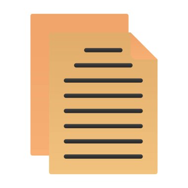 Belge. Web simgesi basit tasarım