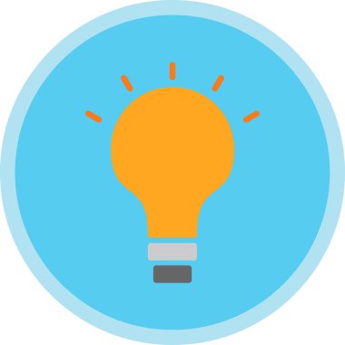 ampul simgesi, vektör illüstrasyonu 