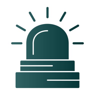 Beyaz arka plan üzerinde izole alarm simgesini 