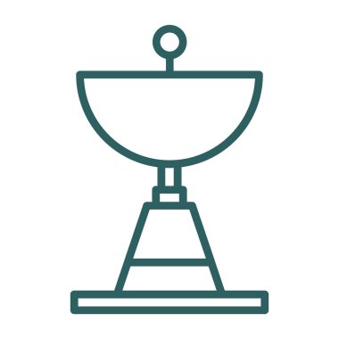 uydu anten simgesi, vektör illüstrasyonu basit tasarım