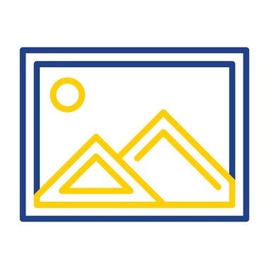 resim simgesi, vektör illüstrasyonu basit tasarım