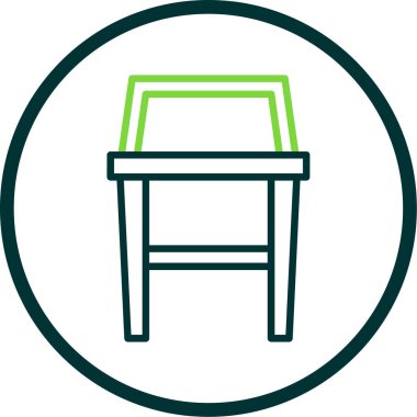 Tabure simgesi, vektör illüstrasyonu izole 