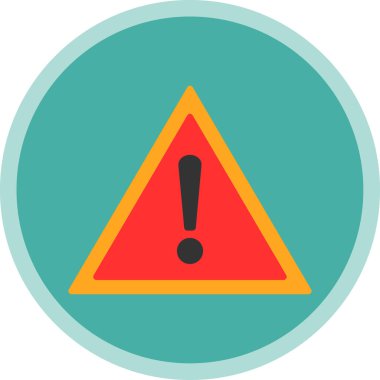 Dikkat işareti vektör simgesi