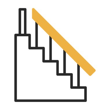 Merdiven ikonu. özet vektörü