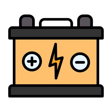 Pil. Web simgesi basit tasarım                       