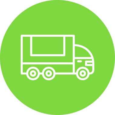 Kamyon. Web simgesi basit illüstrasyon 