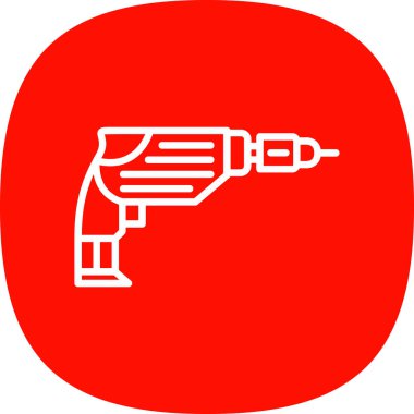 Sondaj makinesi ikon vektör çizimi