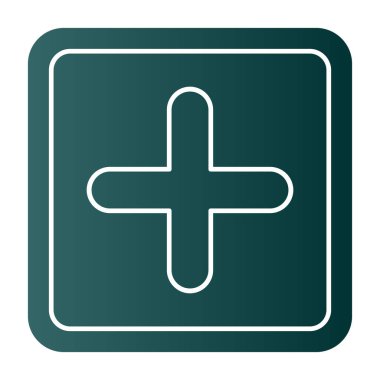 Artı işaret simgesi, vektör illüstrasyonu